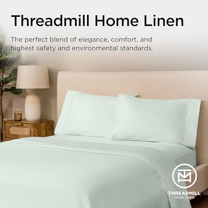 Threadmill Full Size Sheets | 800 Thread Count Bed Sheets - Image 8