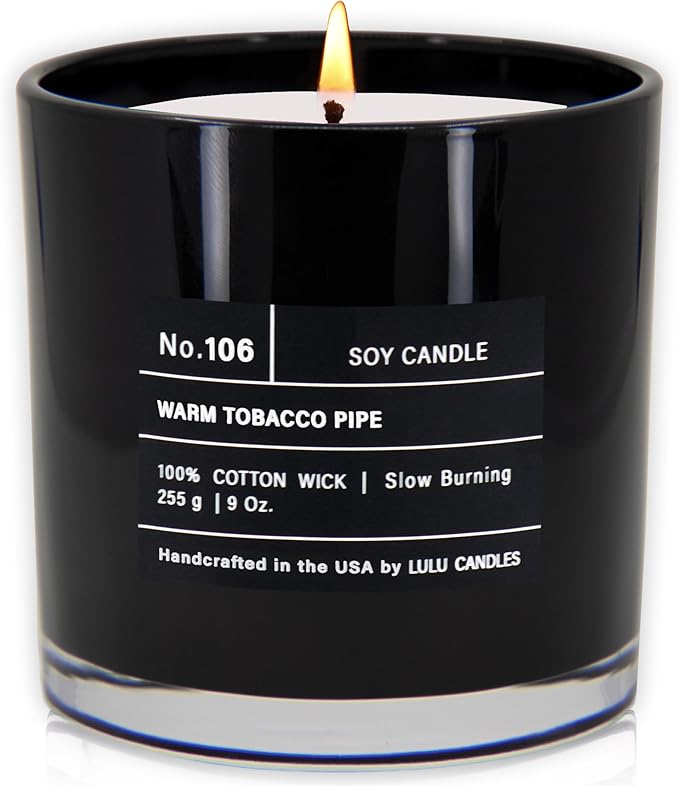 Lulu Candles | Warm Tobacco Pipe | Luxury Scented Soy Jar Candle | Hand Poured by LULUCANDLES