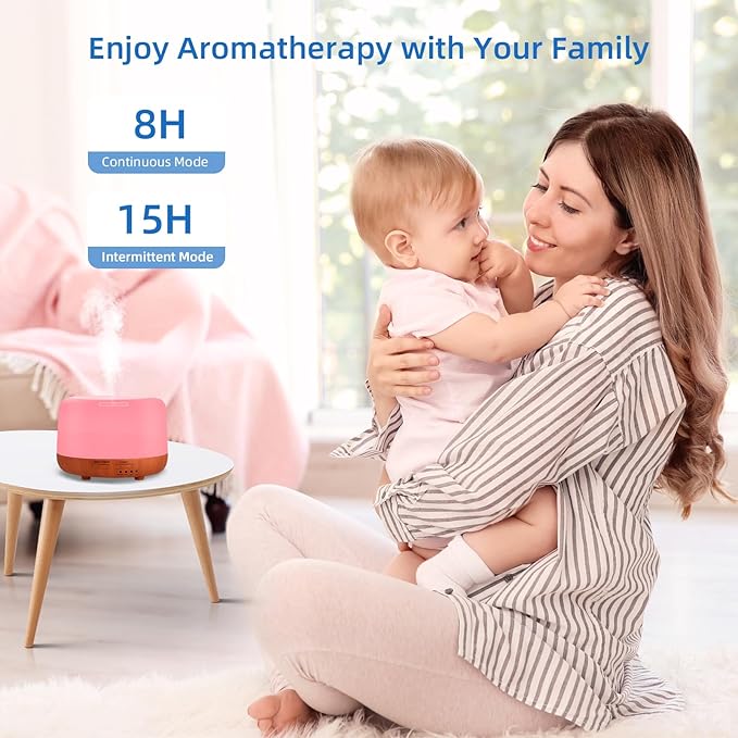 SPLITSKY 300ML Essential Oil Diffuser, Small Room Aromatherapy Diffuser - Image 4
