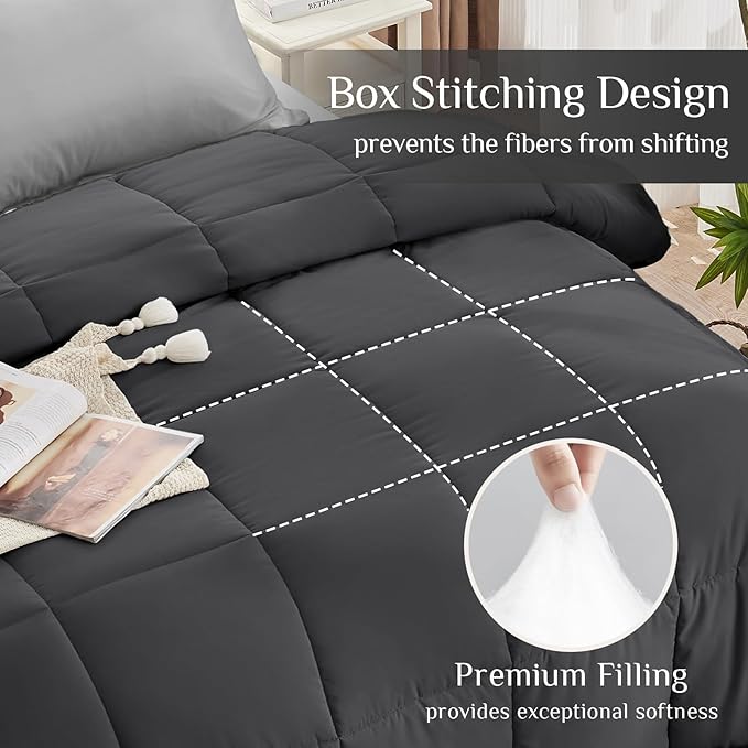 JOLLYVOGUE Twin XL Comforter Set, Ultra-Soft Bed in a Bag Twin XL Size 5 Pieces - Image 3