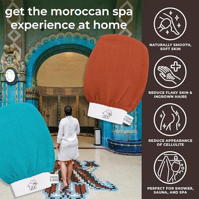 Natural Elephant Exfoliating Hammam Glove - Image 2