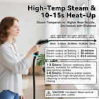 Steam Cleaner for Home, 2500W Portable Handheld Steamer for Cleaning, Large Capacity Tank Pressurized Steam Cleaning Machine for Car, Bathroom, Kitchen, Furniture, Grout, Floor, Tile