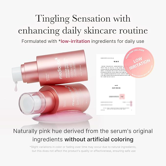 medicube Exosome Shot PDRN Pink Collagen 2, 000 PPM Spicule Facial Serum | - Image 4