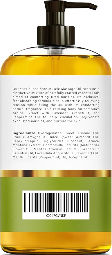 Arnica Sore Muscle Massage Oil – 100% Pure & Natural - Image 3