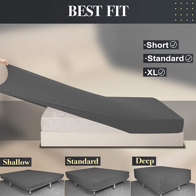 Stretch Twin Size Fitted Sheet Only - Image 4