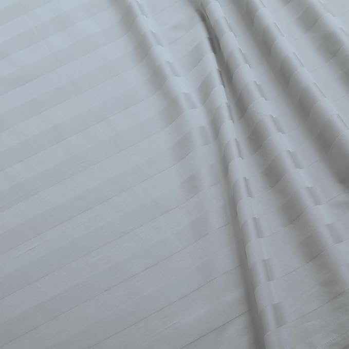 Flat Sheet Only TwinXL Size, 400 TC 100% Egyptian Cotton Flat Sheet Striped - Image 3