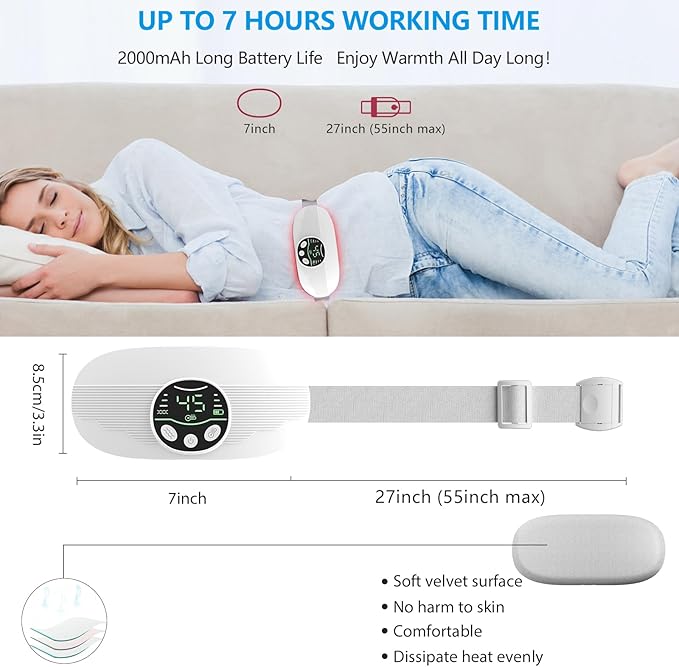HOTBAG Heating Pad for Period Cramps Portable Cordless 3S Fast Period Heating - Image 7
