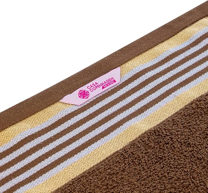 CASA COPENHAGEN He & She 4Pcs 100% Egyptian Cotton Large Designer Towels Gift - Image 7