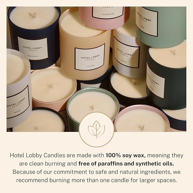Hotel Lobby Signature Candle – Luxury Hand-Poured 9.75oz Soy Wax - Image 6