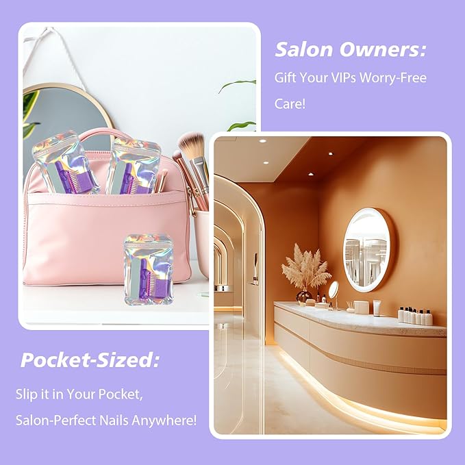 Disposable Manicure Kit Professional, 18 Set Press On Nail Tool Kit - Image 5