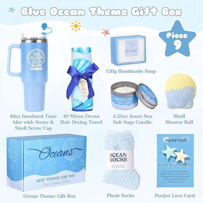 Mothers Day Gifts for Mom, Self Care Gift Basket for Women, Relaxation Spa Gift - Image 2