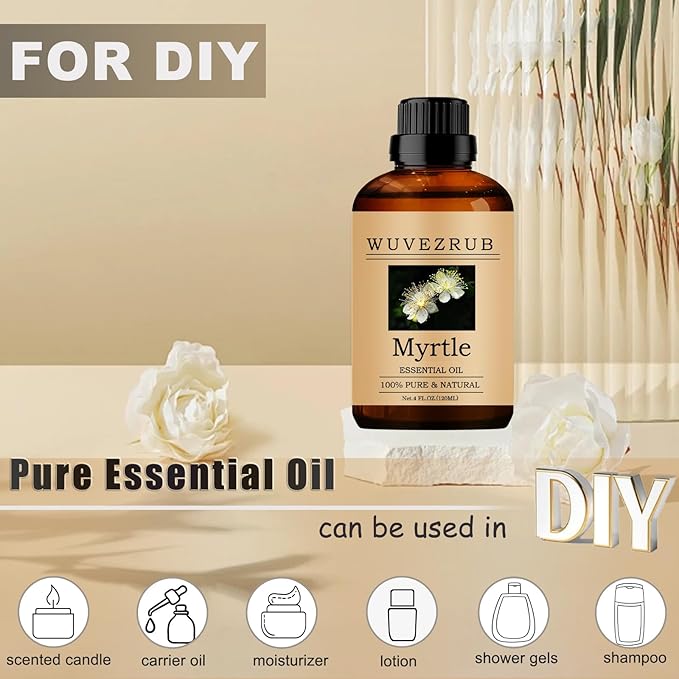 Myrtle Essential Oils, 120ML Pure and Natural Essential Oil - Image 3