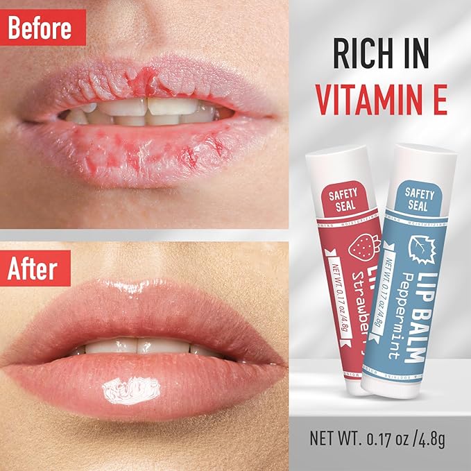AZEN 30 Pack Lip Balm, Natural Lip Balm Bulk, Lip Care Product, Moisturizing - Image 5