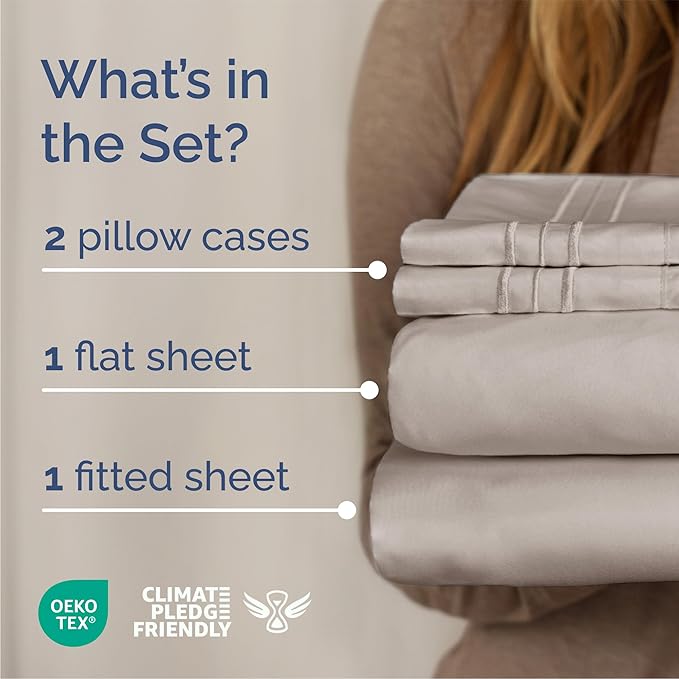 Queen Size 4 Piece Sheet Set - Image 2