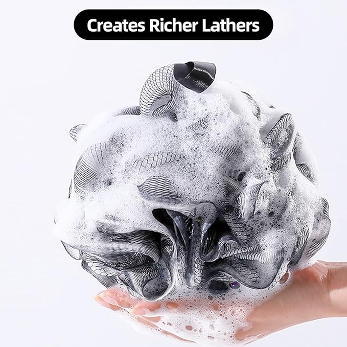 Fu Store Loofah Sponge Shower Loofahs 50g Bath Sponges Mesh Balls Body Scrubber - Image 2