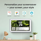 ApoloSign 15.6-inch Digital Calendar: Dual Mode Calendars with Google Play & Multi-calendar Sync, Electronic Planner & Chore Chart, Smart Touchscreen, Interactive Display for Family Schedules (Gray Wood, 15.6")