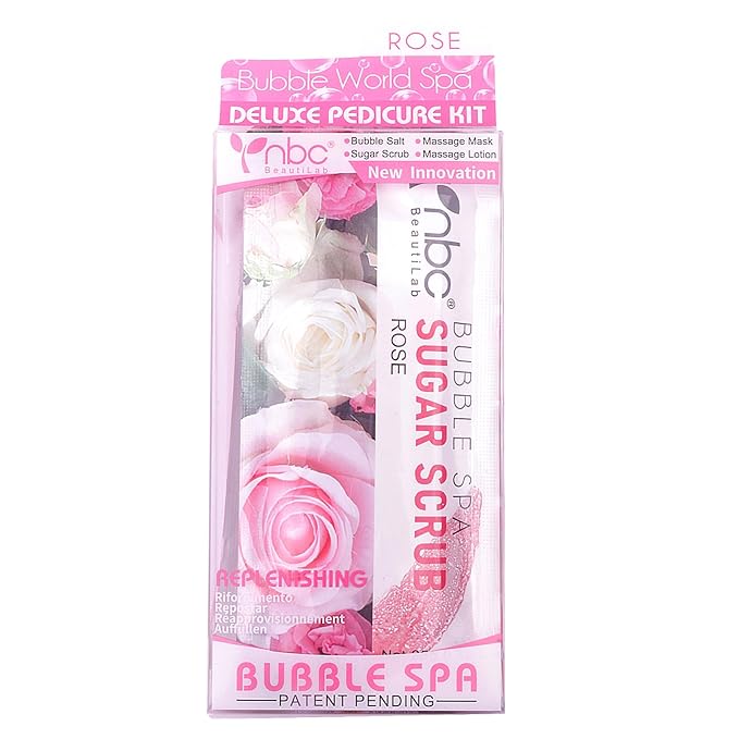 Pedicure Kit Foot Soak Set: Bubble Salt, Sugar Scrub, Massage Mask, Massage - Image 6