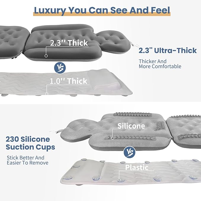 Bath Cushion, Full Body Bathtub Pillow - Image 5