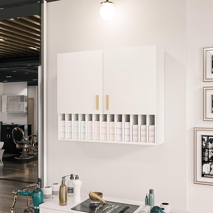 Salon Staion Hair Color Bar Organizers, Hair Color Rack, Barber Station Cabinet - Image 8