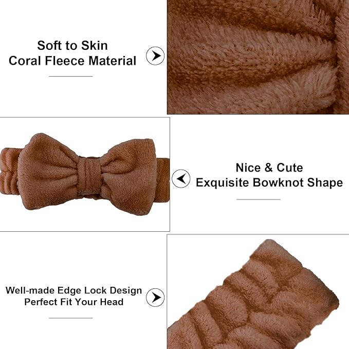 Casoty 12 Pcs Skincare Spa Headband, Hair Band - Image 7