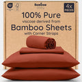 Bambaw 100% Viscose Derived from Bamboo Sheets Queen Size Set – 4pcs Cooling by Bambaw