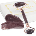 Jade Roller for Face, Facial Roller Massager Skin Care Tool, Gua Sha Facial by XYZBSTAR