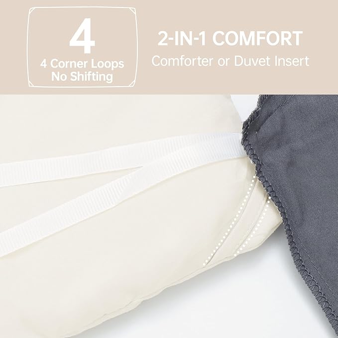 MUXHOMO King Size Comforter Set, All Season Ultra Soft Down Alternative Bedding - Image 6