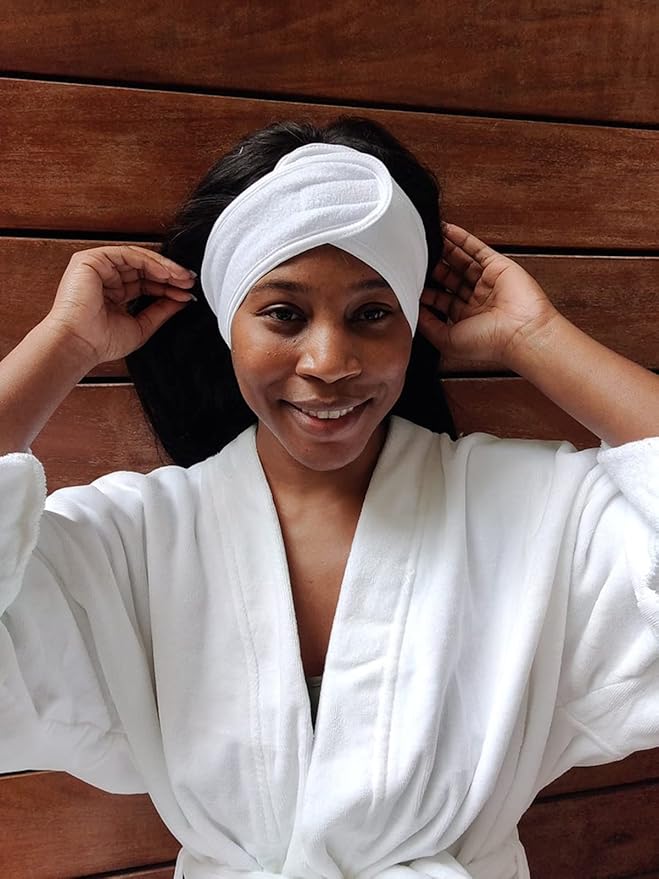 20PCS Facial Spa Headband Head Wrap Terry Cloth Headband - Image 5