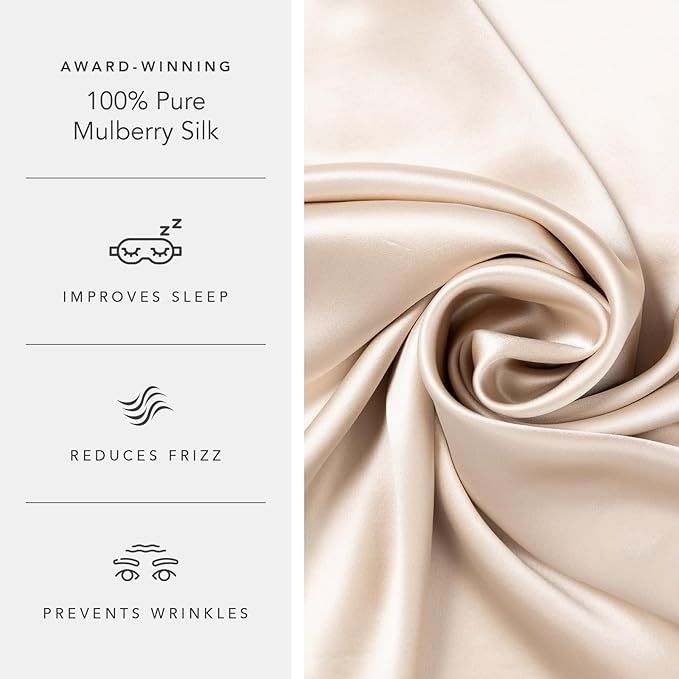 Fishers Finery 30mm 100% Pure Mulberry Silk Pillowcase 2 Pack, Quality Tested - Image 5