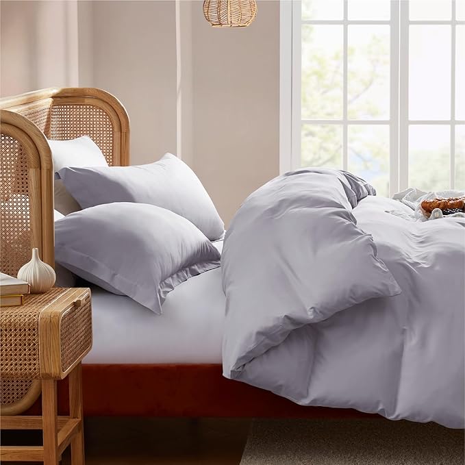 Nestl Grey Lavender Duvet Cover Full Size - Image 7