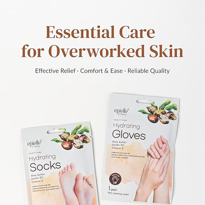 Epielle Hydrating Hand Mask 6 Pairs, Relieve and Soften - Image 7