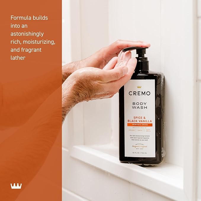 Cremo Rich-Lathering Spice & Black Vanilla Body Wash - Image 4