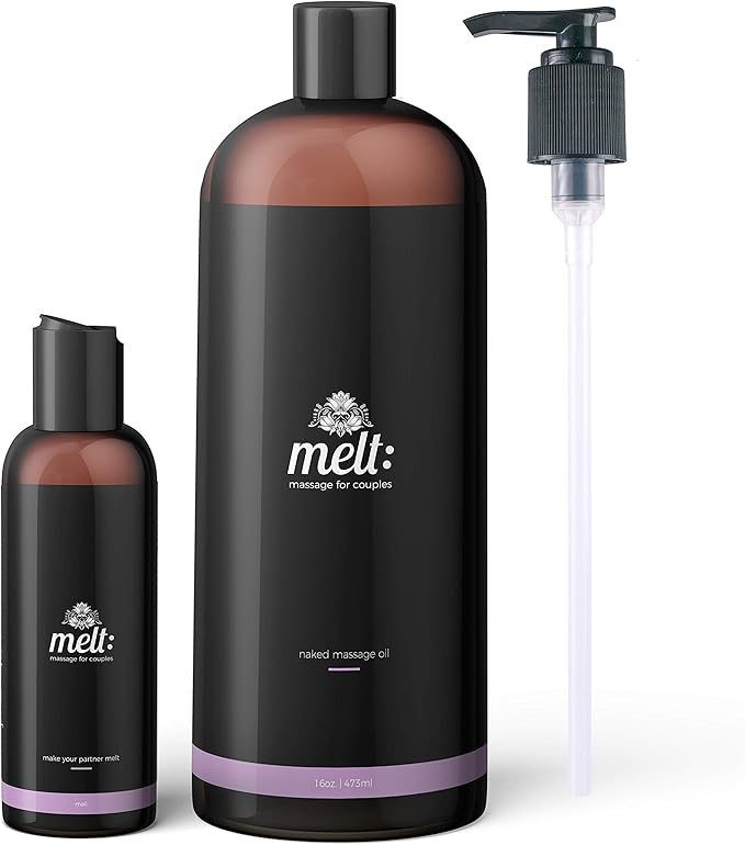 Melt Sensual Massage Oil | Relaxing, Therapeutic Sweet Almond Oil | Soft by Melt+Massage+for+Couples