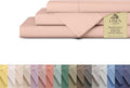 Linen Home 100% Cotton Percale Sheets King Size, Brushed Rose, Deep Pocket by LINENHOME