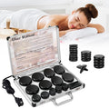 Hot Stones Massage Warmer Kit, Hot Rocks Basalt Massage Stones by Primachen