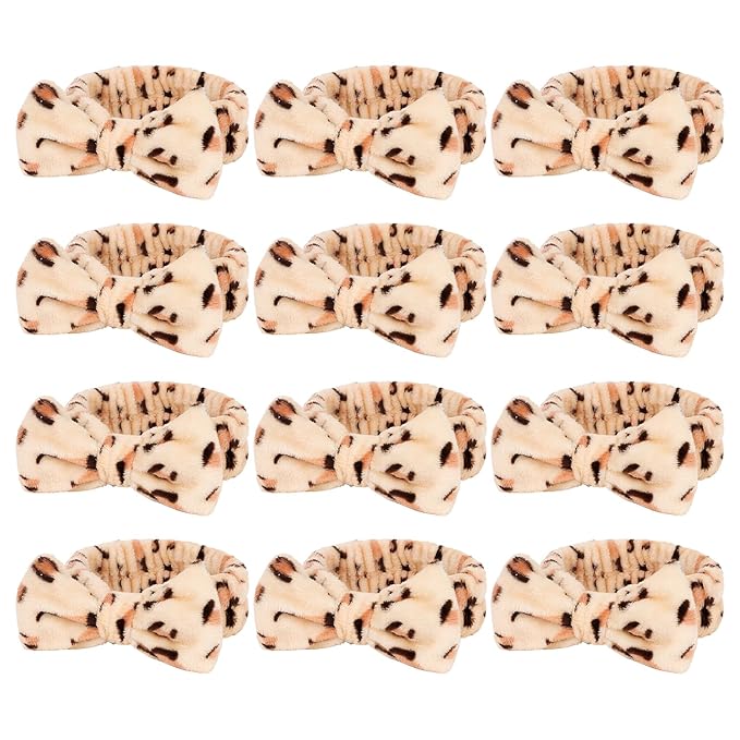 Casoty Leopard Print Spa Skincare Headband Head Bands or Washing Face Cute Face by Casoty