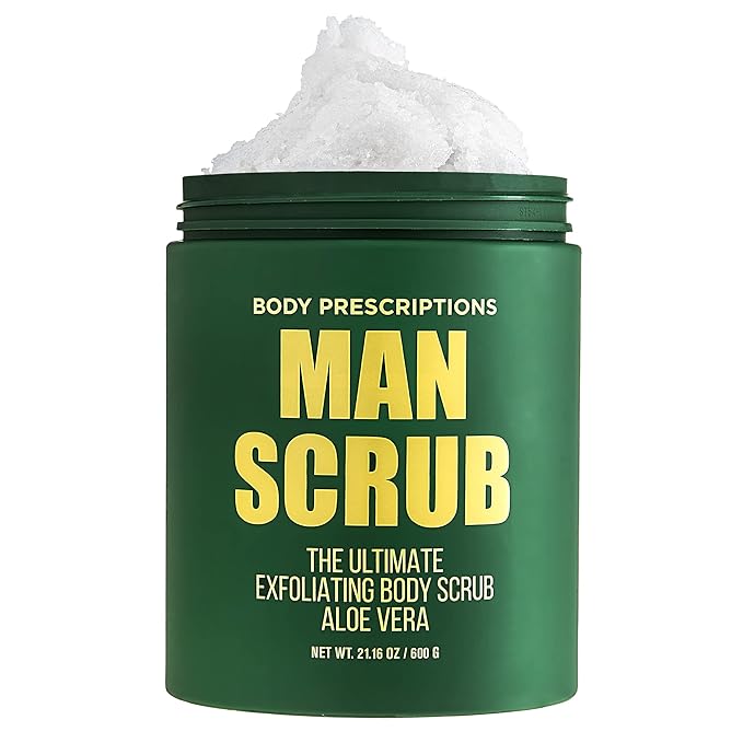 Body Prescriptions Men’s Exfoliating Body Scrub – Ultimate Skin Cleansing Wash by BodyPrescription