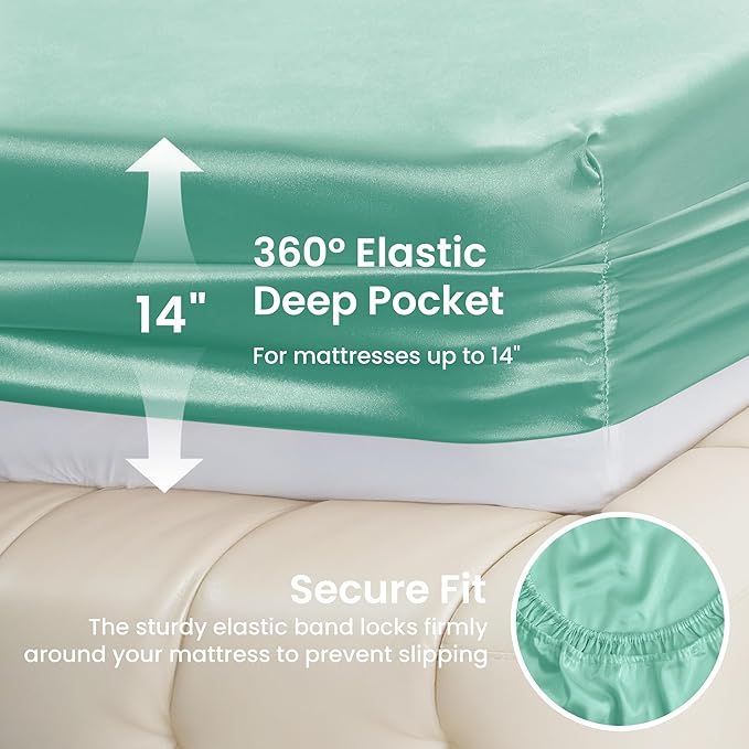Love's cabin Satin Queen Sheets Set - Image 4
