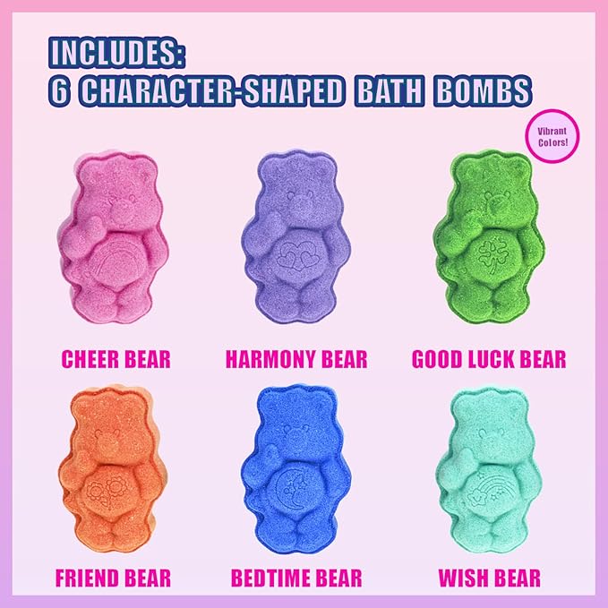 Care Bears 6 Pack Bubblegum Scented Bath Bombs - Image 2