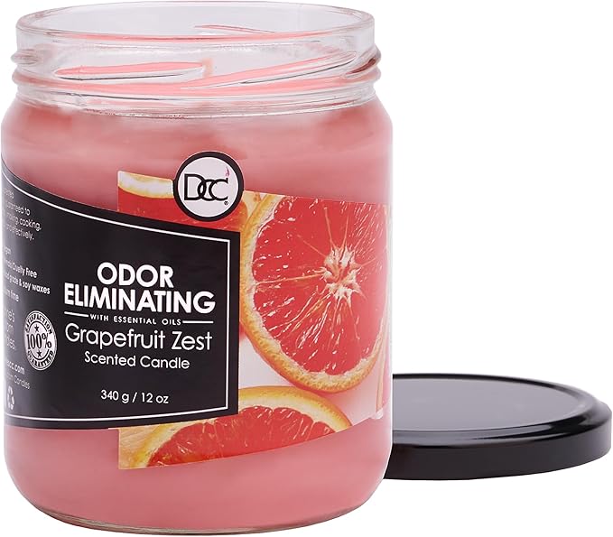 Grapefruit Zest Odor Eliminating Highly Fragranced Candle - Image 2