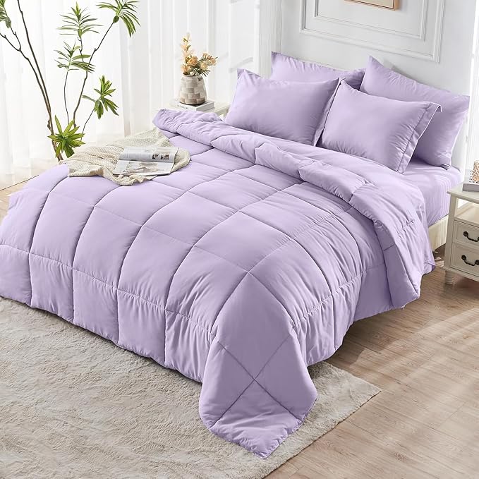 JOLLYVOGUE Full Comforter Set, Ultra-Soft Bed in a Bag Full Size 7 Pieces - Image 8