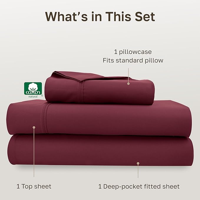 California Design Den Soft 100% Cotton Twin XL Bed Sheets Set, 400 Thread Count - Image 4