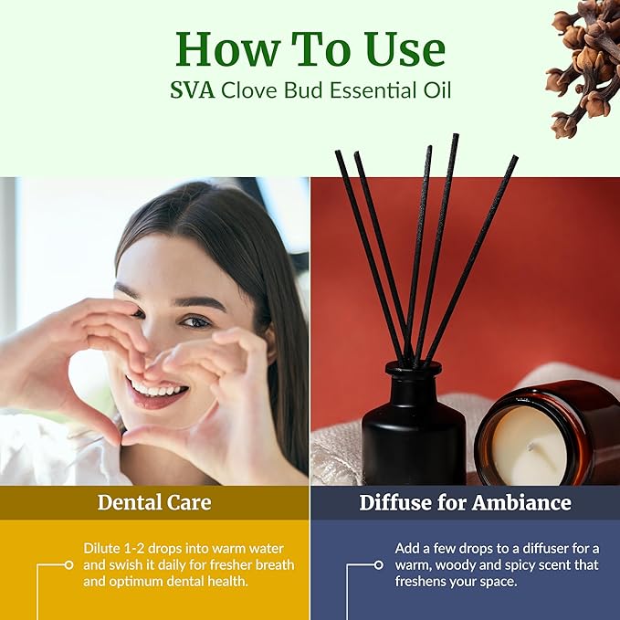 SVA Clove Bud Essential Oil – 32 Fl Oz – 100% Natural Clove Bud Oil - Image 6