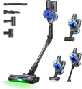 Tineco Pure ONE S70 Cordless Vacuum Cleaner, 200AW Powerful Suction, 3D Sense Pro Cleaning System, 6-Stage Filtration with 95min Runtime, Zero Tangle Brush with 180° Foldable Tube (Blue-Gray)
