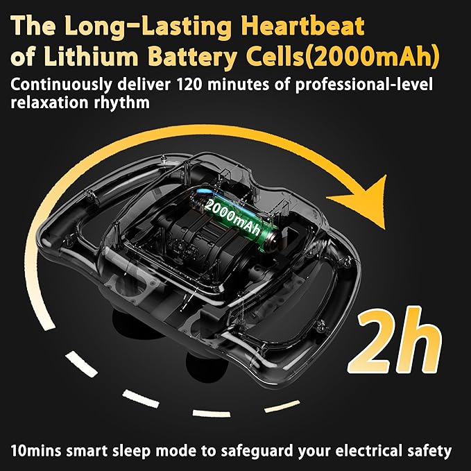 24 Head Massage Gun Set, Deep Tissue Percussion Massager 9 Modes 99 Intensities - Image 4
