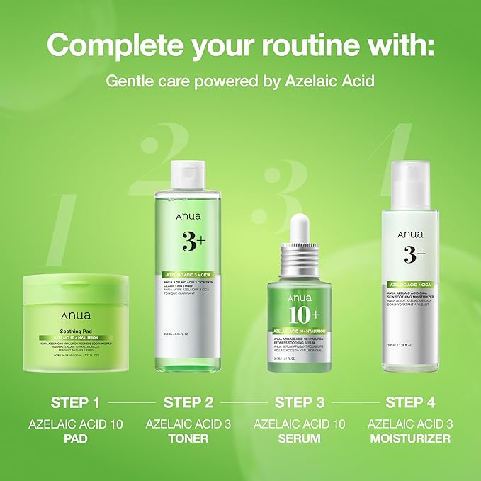 Anua Azelaic Acid 10 Hyaluron Redness Soothing Serum, Facial Serum - Image 9