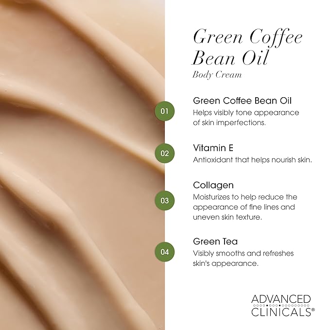 Advanced Clinicals Retinol Body Cream + Green Coffee Bean Oil Thermo - Image 7