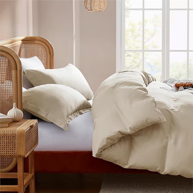 Nestl Beige Cream Duvet Cover Full Size - Image 7