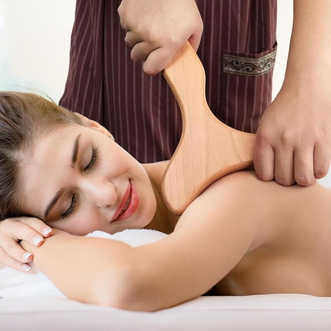 Wooden Massage Tool Set, 7-Piece Body Massage Kit - Image 6