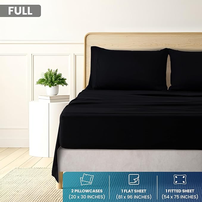 Utopia Bedding Full Size 4 Piece Sheet Set - Image 2